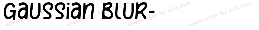 Gaussian Blur字体转换